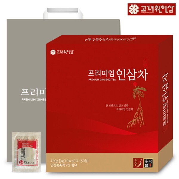 韩国直邮高丽源人参茶3g*150包中老年养生premium送长辈礼盒