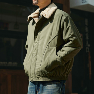 宽松加厚保暖毛领棉衣座山雕外套 仿貂毛翻领棉服男士 2025冬季 新款