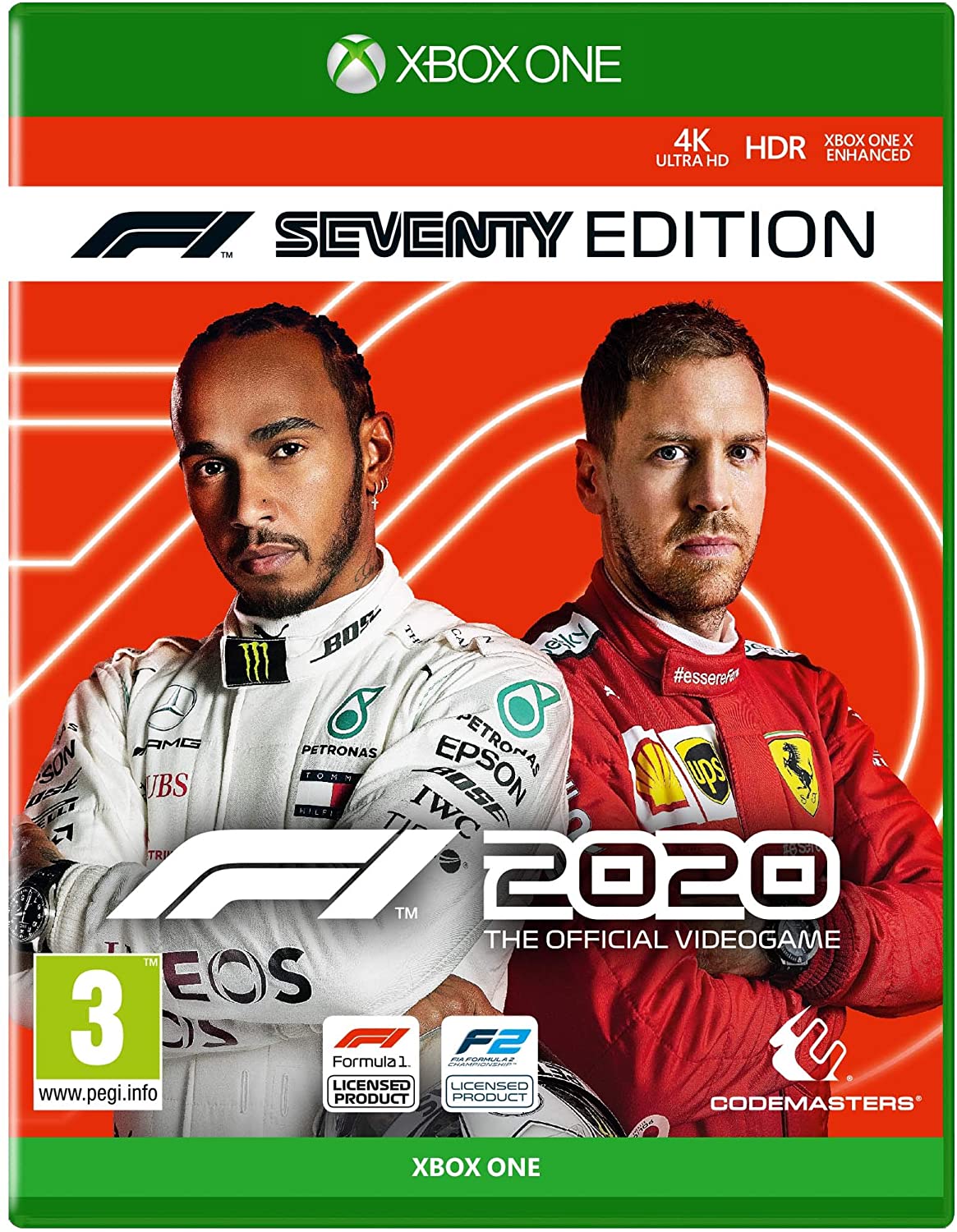 XBOXONE XBOX ONE S X游戏 F1 2020 标准版 数字下载版