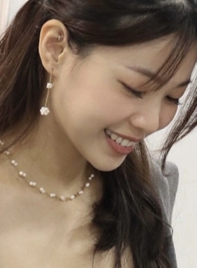 kari show客订手作日系ins风小众高级感简约淡水珍珠双层项链颈链