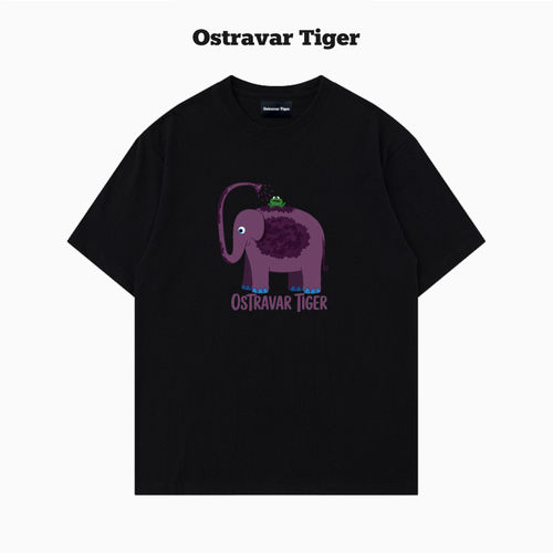 OstravarTiger手绘纯棉短袖t恤