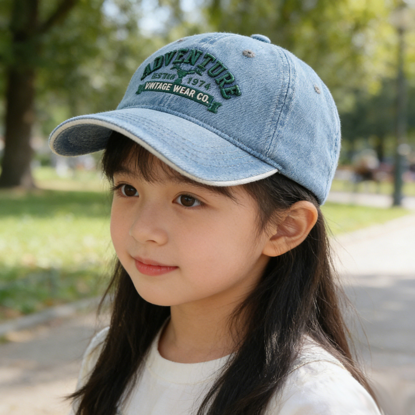 儿童帽子春秋季女孩棒球帽洋气牛仔刺绣鸭舌帽男孩户外帅气遮阳帽,童装/婴儿装/亲子装,帽子,淘宝优惠券,粉丝福利购,淘宝优惠卷