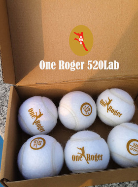 one roger 520lab 古典式网球 女士比赛球无压训练球白色温网网球