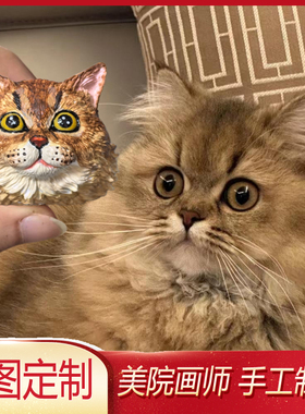 金吉拉金渐层客厅装饰品摆件头像