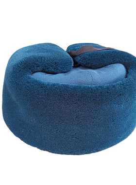 05空栽绒帽 蓝色棉帽防寒保暖冬帽正品老货雷锋帽棉帽冬蓝色冬帽