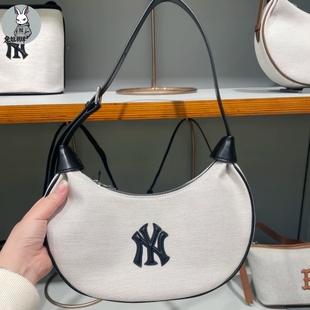 MLB包包专柜26新款NY男女休闲潮流时尚简约百搭腋下包单肩包BQB01