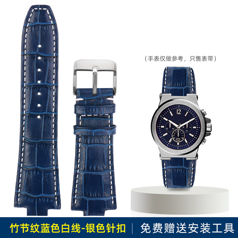 2025新款代用适用适配迈克科尔斯真皮手表带MK8184 8296 8445 902