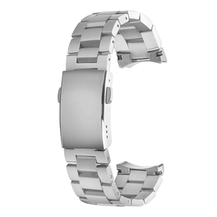 适用泰格豪雅钢带竞潜300系列WAY211/WAY111A实心弧口手表带21mm