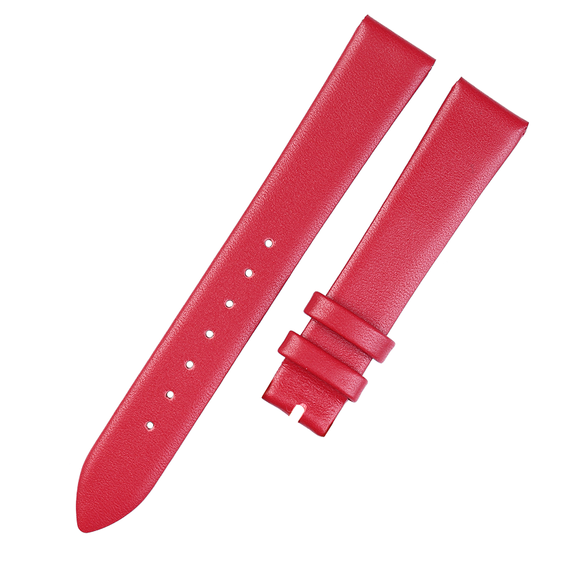 适配阿玛尼满天星手表女AR8039浅粉色1958 11387真皮表带10 14mm