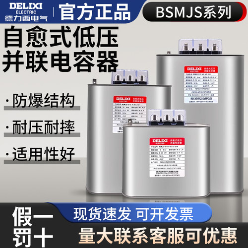 德力西BSMJS自愈式低压并联电容0.4/0.45/5/8/10/15/40/30/20-3