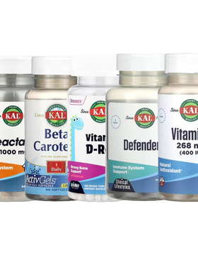 KAL胡萝卜Defender维生素AD生育酚K2 MK-7乙酸酯E Reacta-C  -REX