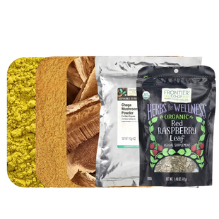 Frontier Co-op有机白桦茸白毛茛根虫草粉枫糖粒干灵芝片红树莓叶