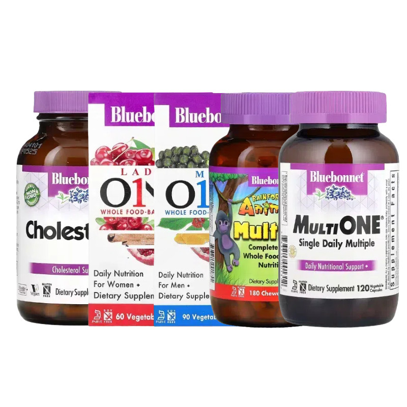 Bluebonnet全食基每日一次片多维生营养素MultiONE无铁MAXI ONE
