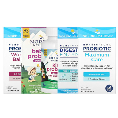 Nordic Naturals婴儿童日常益生菌益生元粉女性平衡佳护理IMMUNE