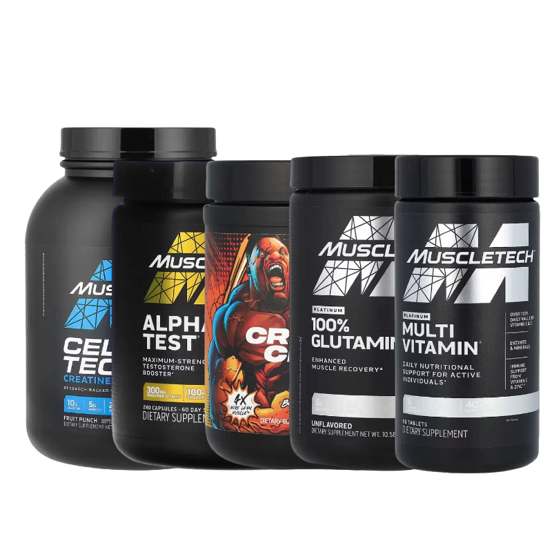 MuscleTech麦斯泰克全Platinum系列肌酸咀嚼片多Peptide维生素185