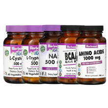 Bluebonnet支链氨基BCAAs和谷氨酰胺L-乙酰半胱色氨NAC硫辛牛磺酸