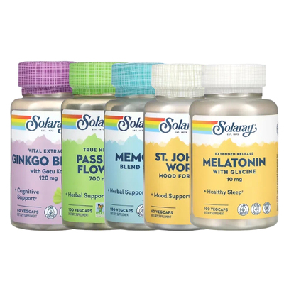 Solaray儿童FOCUS MEMORY磷脂酰丝氨酸+飞蛾叶SP-30和积雪草BRAIN