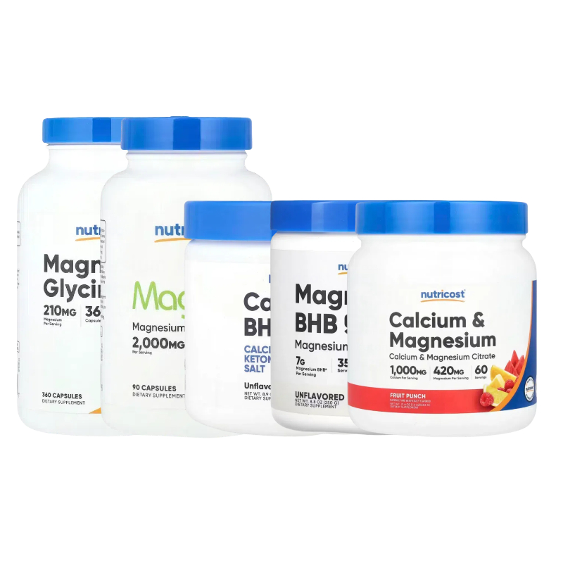 Nutricost柠檬双甘氨苹果牛磺L-苏糖酸钙和与三重镁复合物Magtein