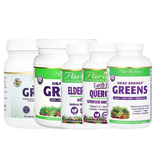 Paradise Herbs ORAC Energy Greens绿色Saffr-Tone能源β-葡聚糖