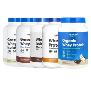 美国Nutricost有机草饲分离浓缩乳清蛋清全素蛋白鸡骨汤蛋白质粉