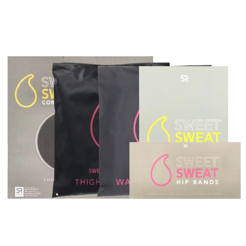 Sports Research核心滑块Sweet Sweat髋带美腿圈瘦腰减脂爆汗腰带