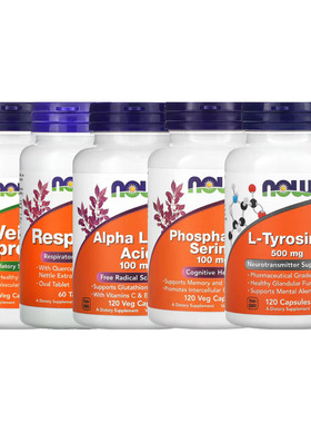 NOW FOODS甲酪丝氨Vein硫辛酸状Respir-ALL腺Respiratory D-FLAME