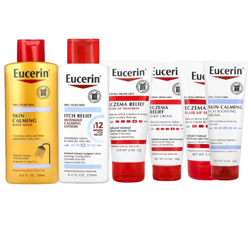 Eucerin优色林肌肤ITCH皮肤ECZEMA舒缓身体缓解霜沐浴露膏润肤乳