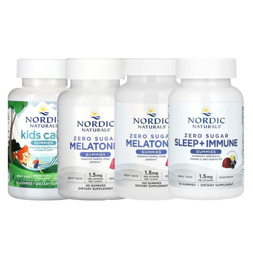 Nordic Naturals零无糖儿童睡褪黑素CALM SLEEP + IMMUNE眠软糖