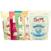 Red Bob Mill传统三色珍珠蒸粗粒奶油味红碾碎干小麦热麸质粉片