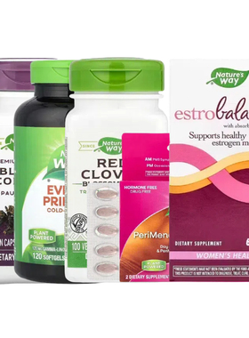 nature's way澳然萃维女性EstroBalance动蔓越橘树莓叶情黑升麻素