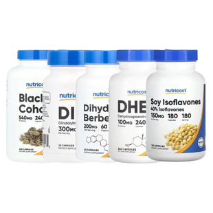 Nutricost女性益生菌黑升麻大豆异黄DHEA脱氢表雄酮DIM二吲哚甲烷