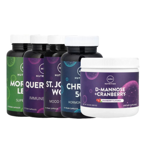 MRM Nutrition贯叶连翘圣约翰草D-甘露糖+蔓越橘槲皮白杨素辣木叶