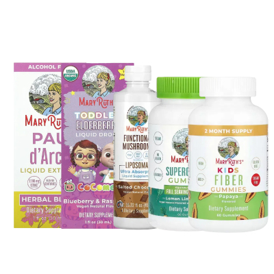 MaryRuth's保哥果+液体提取物海苔儿童绿色纤维Supergreens软糖