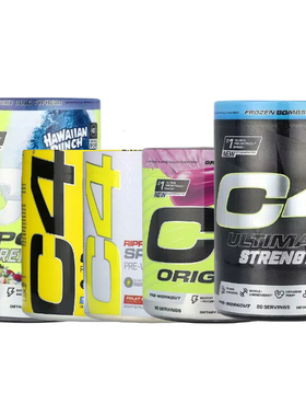 Cellucor C4 Ultimate Strength Shred Ripped锻炼前和减脂配方