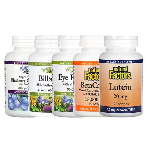 Natural Factors胡萝卜叶黄素EYE浓缩FACTORS蓝莓越橘BetaCareAll