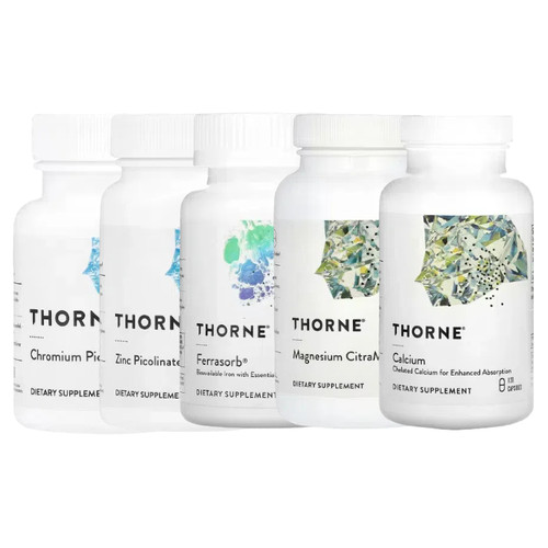 甘氨酸锌微量矿物质Thorne钙镁铜