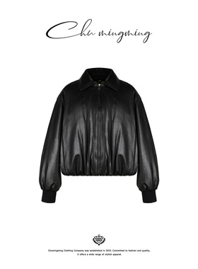 CHU楚妞[松茶]羊皮羽绒外套2026春季新款女设计感保暖加厚皮棉衣