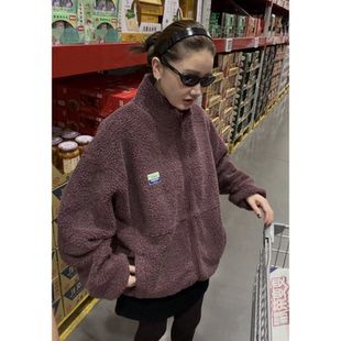 CHU楚妞[绒宝宝]AMV同源成人版摇粒绒外套2025秋季新款亲子装大衣