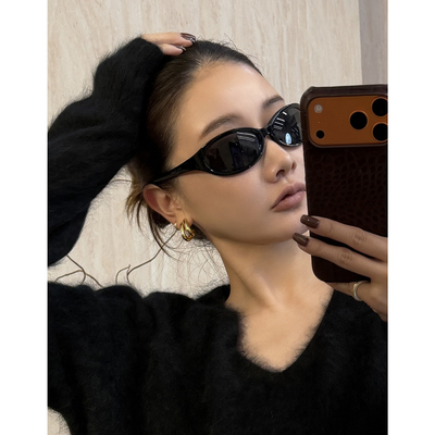 CHU楚妞猫眼小黑框太阳镜墨镜SP25159