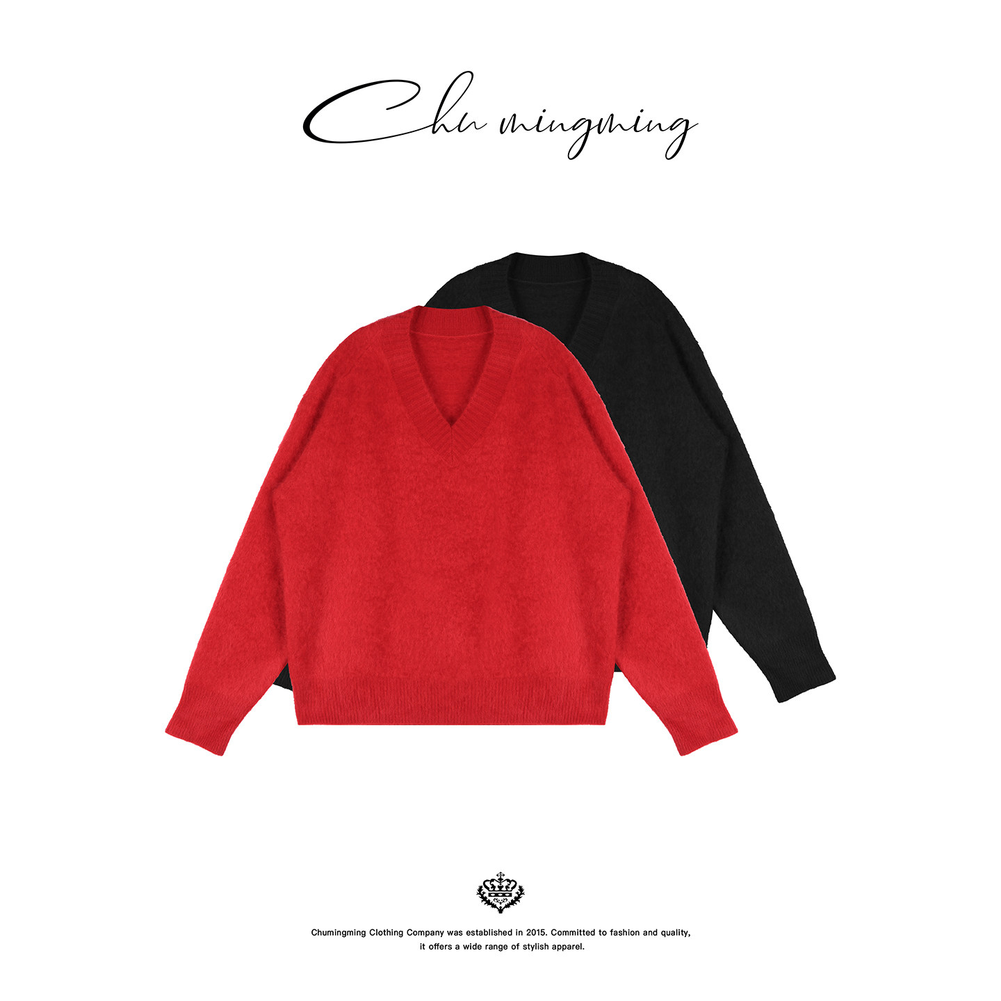 爱马同源山羊绒拉绒针织衫毛衣