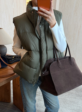 CHU楚妞云朵90白鹅绒羽绒服2025秋冬季新款女休闲百搭叠穿马甲潮