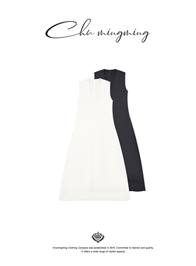 CHU楚妞 V领背心裙JS2509