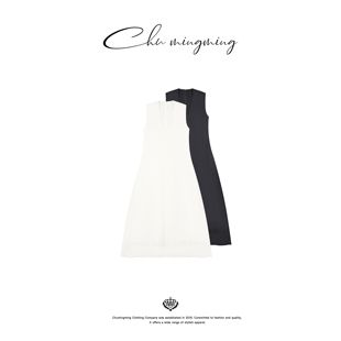 CHU楚妞 V领背心裙JS2509