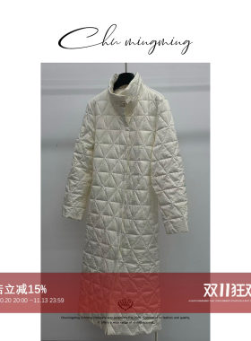 [鹭巧]珠光绒雾收腰90白鹅绒羽绒服外套ZH258527