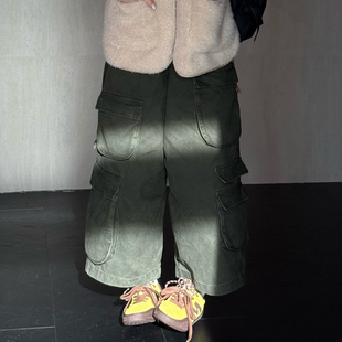 2026春季 纯棉大口袋休闲九分裤 新款 女直筒工装 子 CHU楚妞 裤 劲野