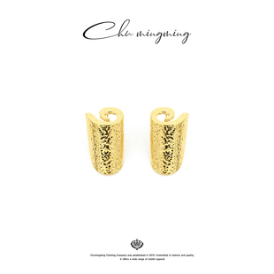 CHU楚妞锤纹卷卷耳环SPZC2508