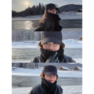 CHU楚妞鸭舌帽子2025秋冬季 女士棒球遮阳帽平顶帽军训太阳帽 新款