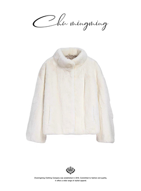 CHU楚妞[雪绒]芬兰进口立领水貂毛貂皮皮草2025冬季新款女外套