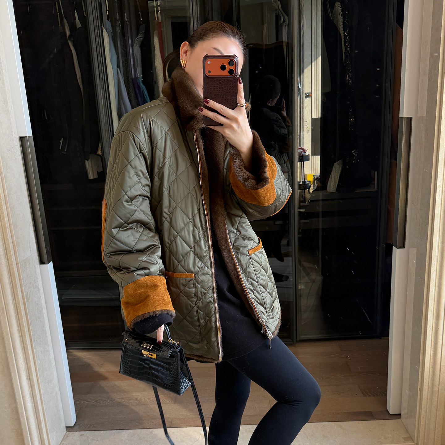 CHU楚妞[复调]加绒双面穿撞色泰迪毛绒短外套2025冬季新款女大衣,女装/女士精品,短外套,淘宝优惠券,粉丝福利购,淘宝优惠卷