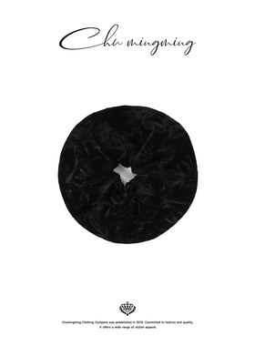 CHU楚妞丝绒压褶发圈SPCD255108